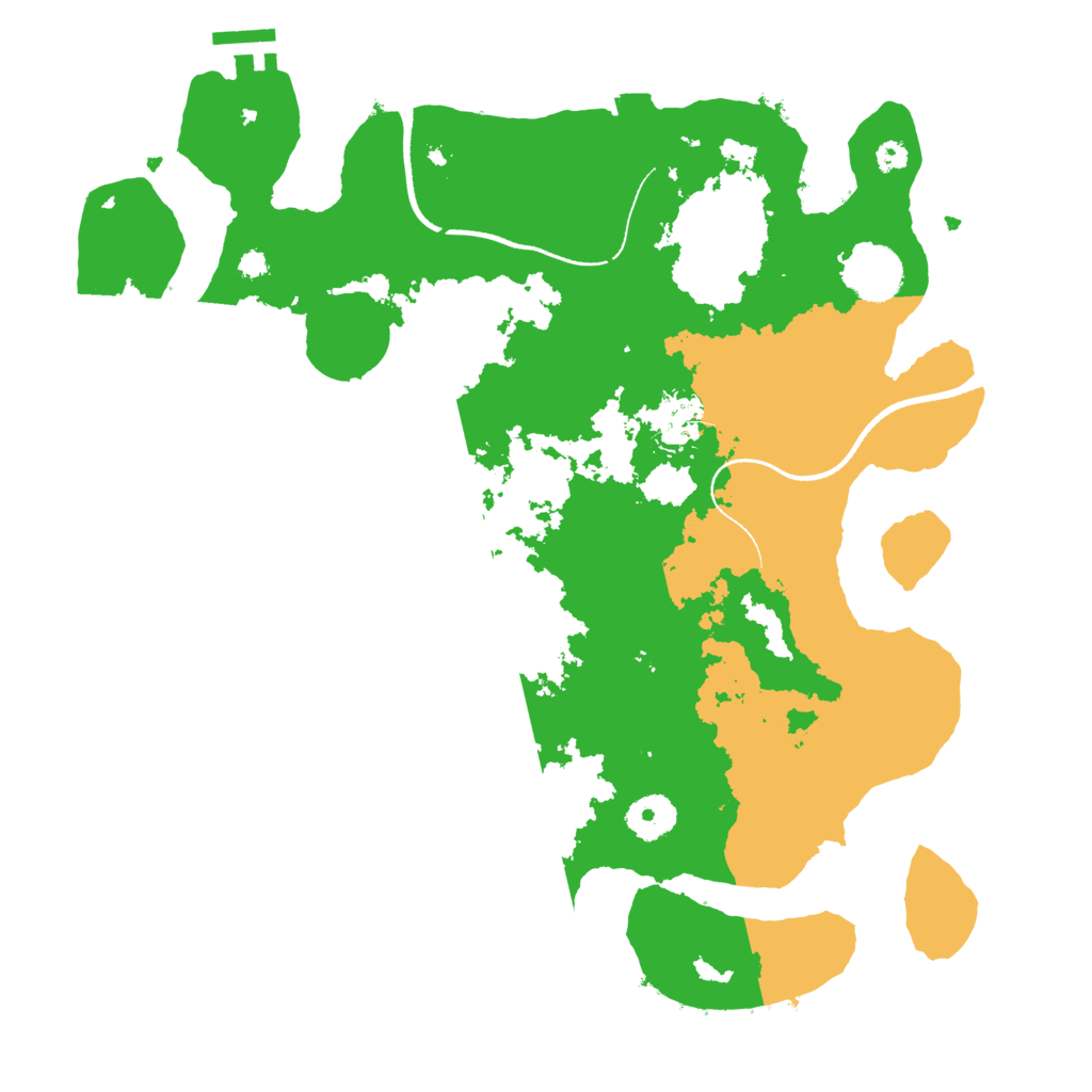 Biome Rust Map: Procedural Map, Size: 3500, Seed: 2052957512