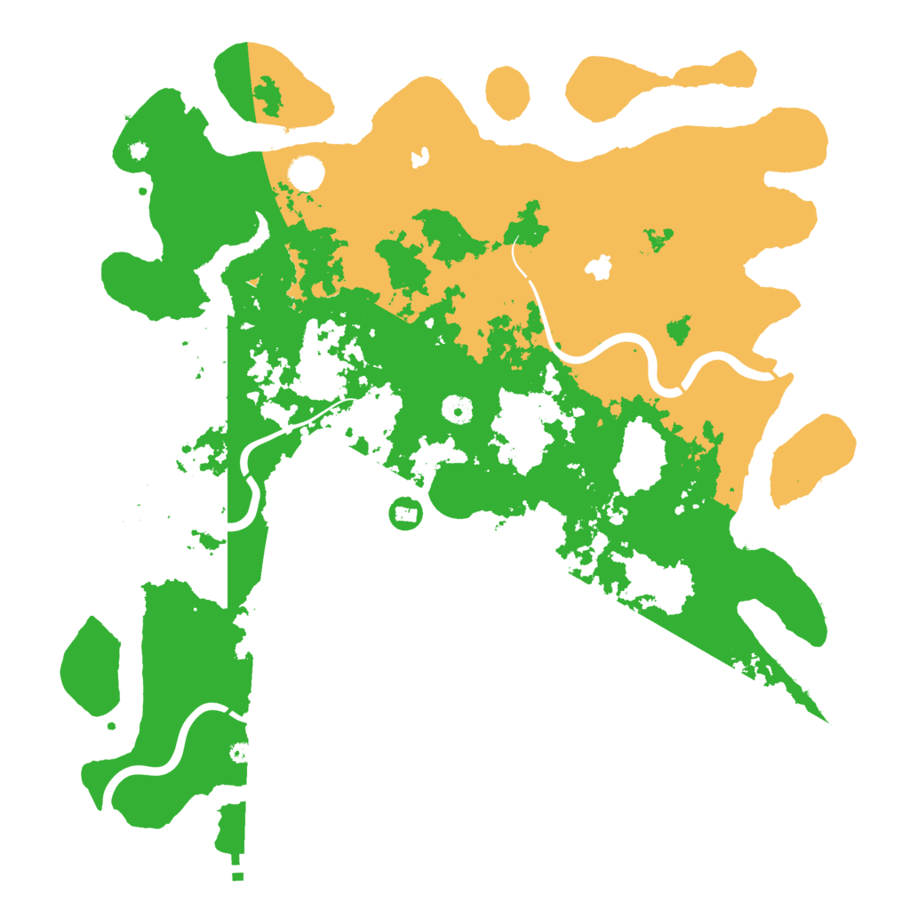 Biome Rust Map: Procedural Map, Size: 4500, Seed: 4780124