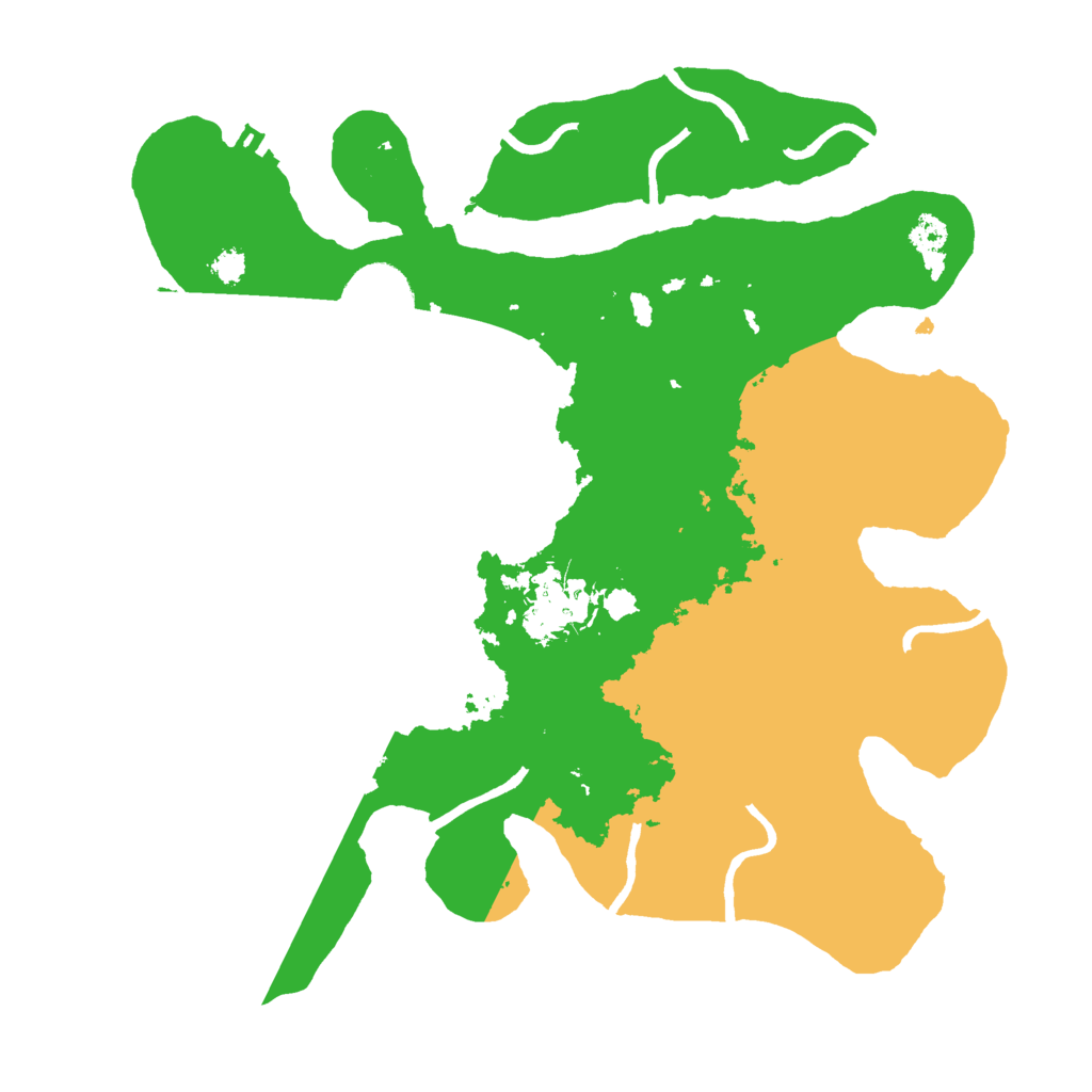 Biome Rust Map: Procedural Map, Size: 3000, Seed: 780494417