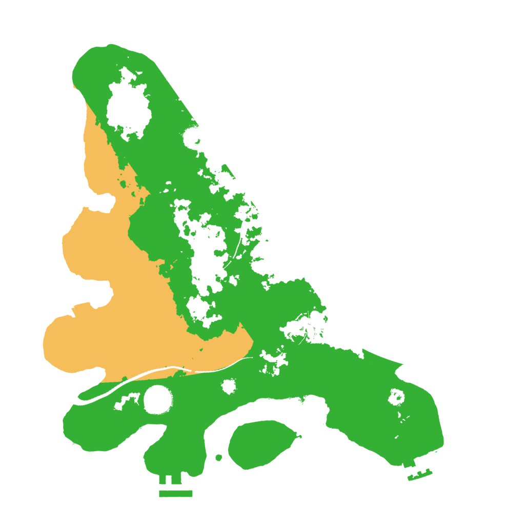 Biome Rust Map: Procedural Map, Size: 3200, Seed: 2942402