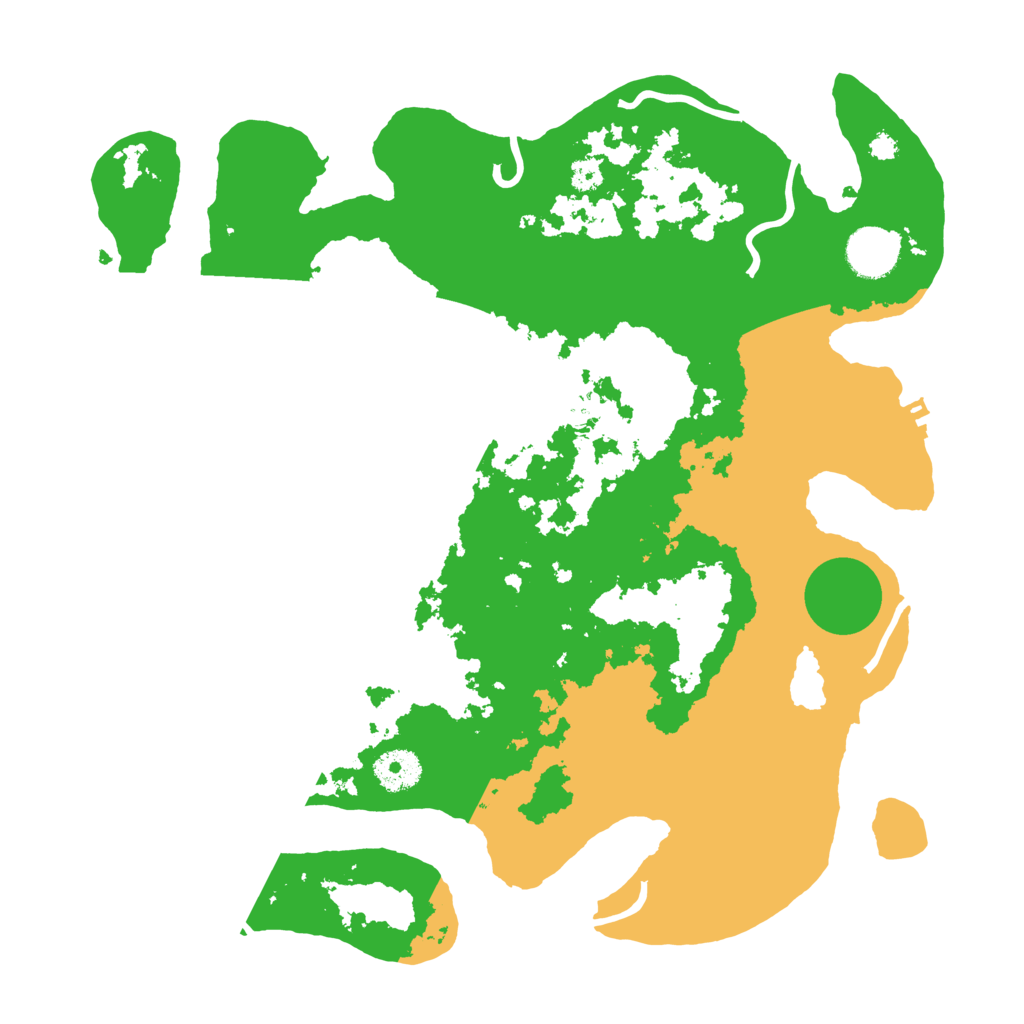 Biome Rust Map: Procedural Map, Size: 3500, Seed: 13378