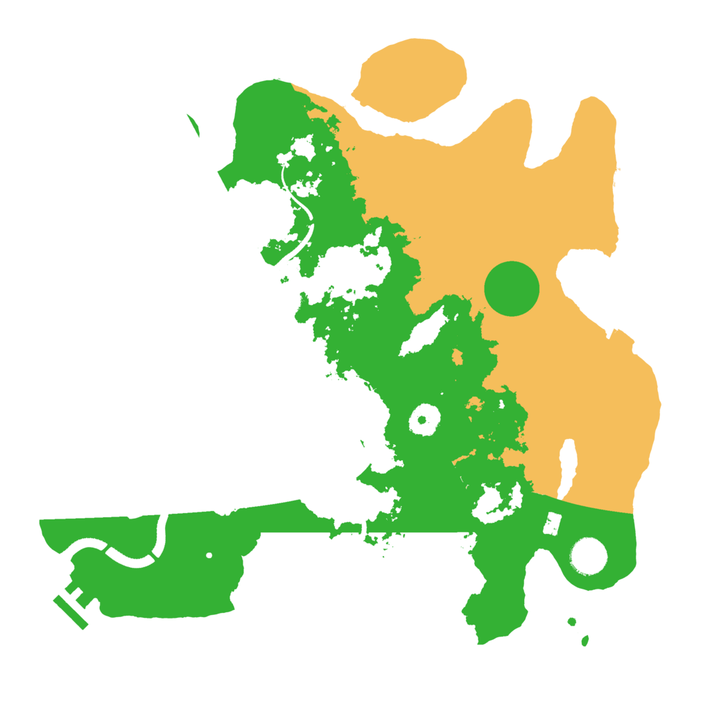 Biome Rust Map: Procedural Map, Size: 3400, Seed: 295840517