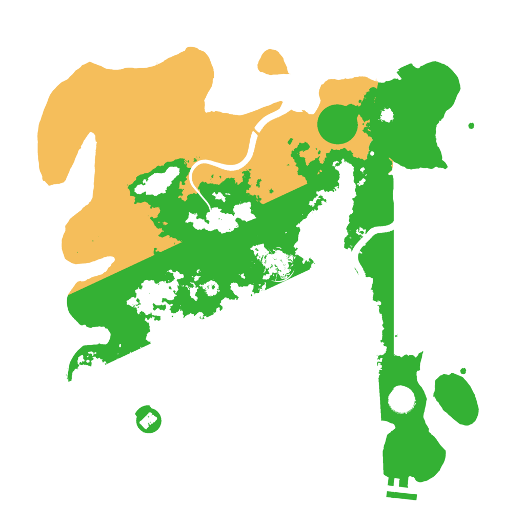 Biome Rust Map: Procedural Map, Size: 3500, Seed: 96720531