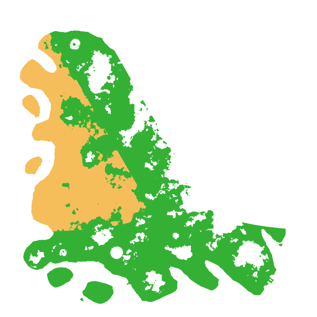 Biome Rust Map: Procedural Map, Size: 4500, Seed: 46664