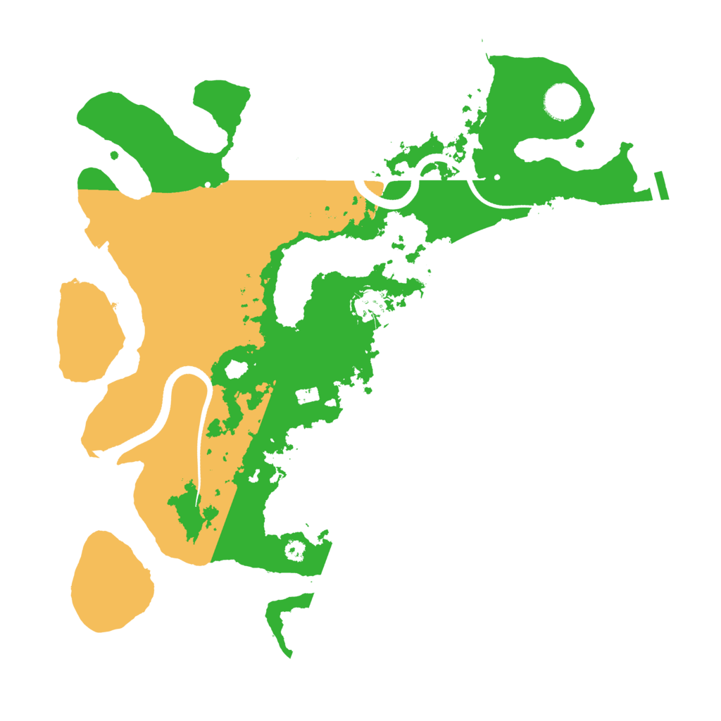Biome Rust Map: Procedural Map, Size: 3500, Seed: 121282