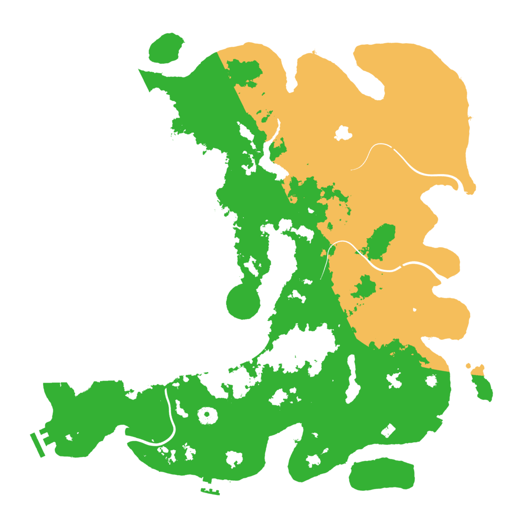 Biome Rust Map: Procedural Map, Size: 4099, Seed: 123456