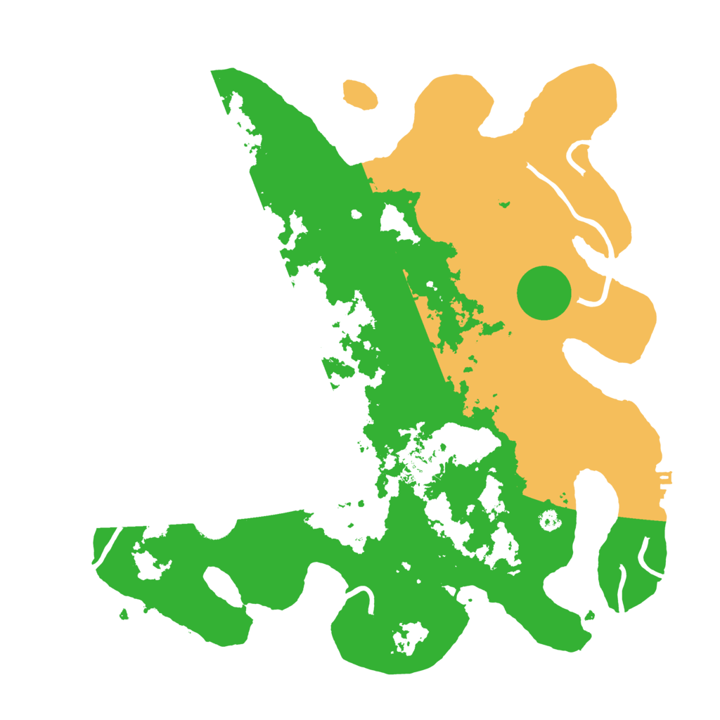 Biome Rust Map: Procedural Map, Size: 3500, Seed: 447644973