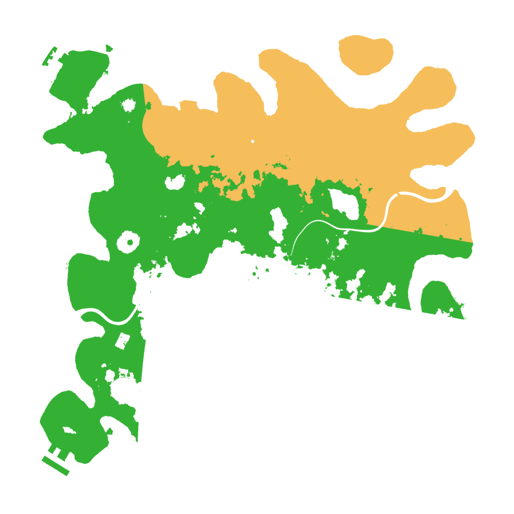 Biome Rust Map: Procedural Map, Size: 3500, Seed: 200386117