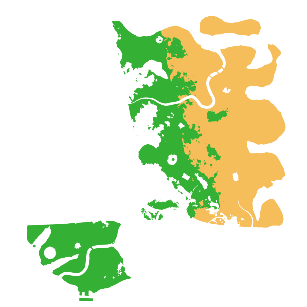 Biome Rust Map: Procedural Map, Size: 4500, Seed: 325254