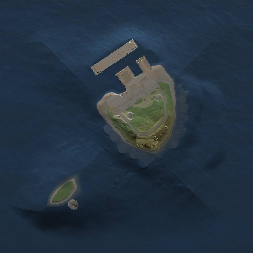 Rust Map: Procedural Map, Size: 1000, Seed: 74123541, 2 Monuments