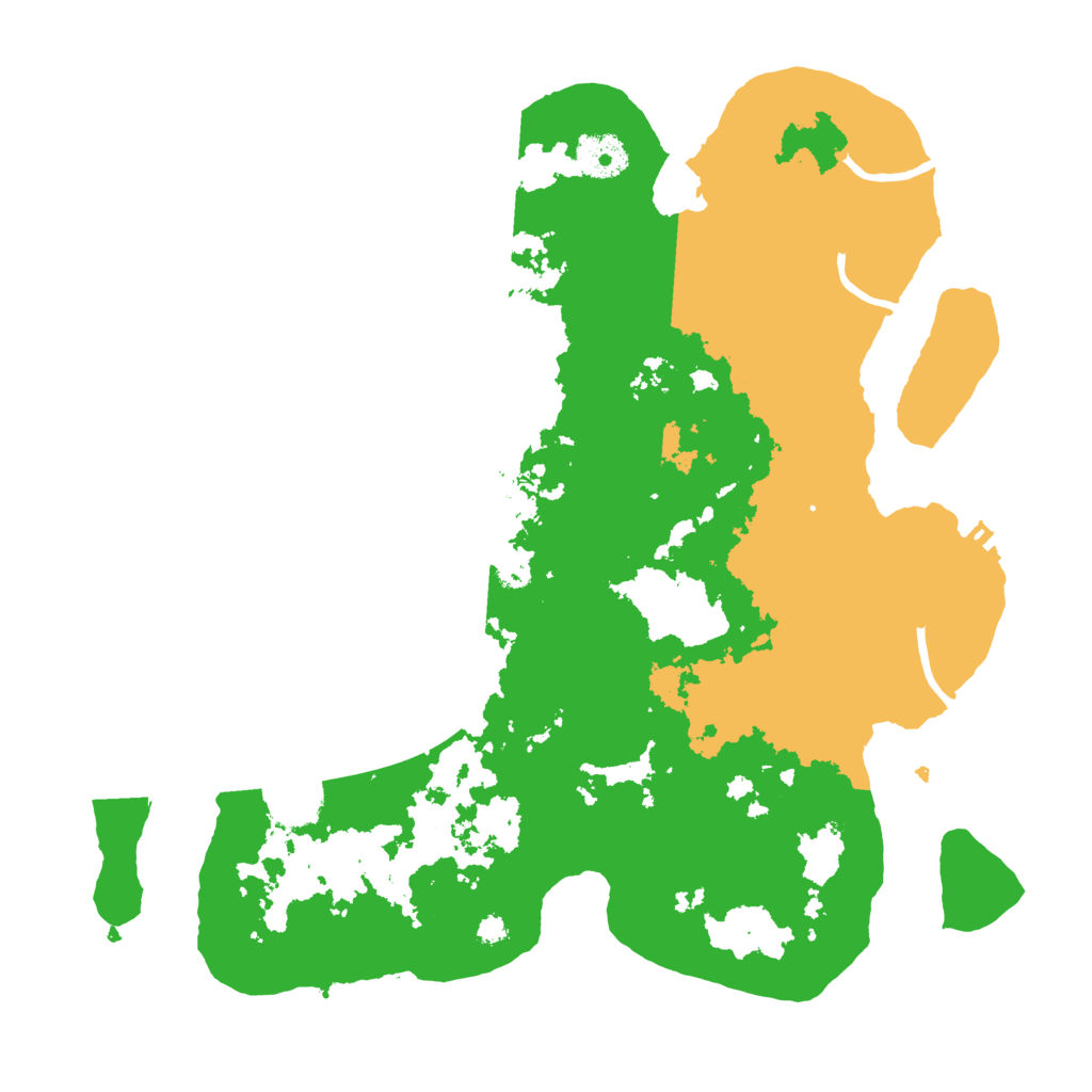 Biome Rust Map: Procedural Map, Size: 3500, Seed: 519765528