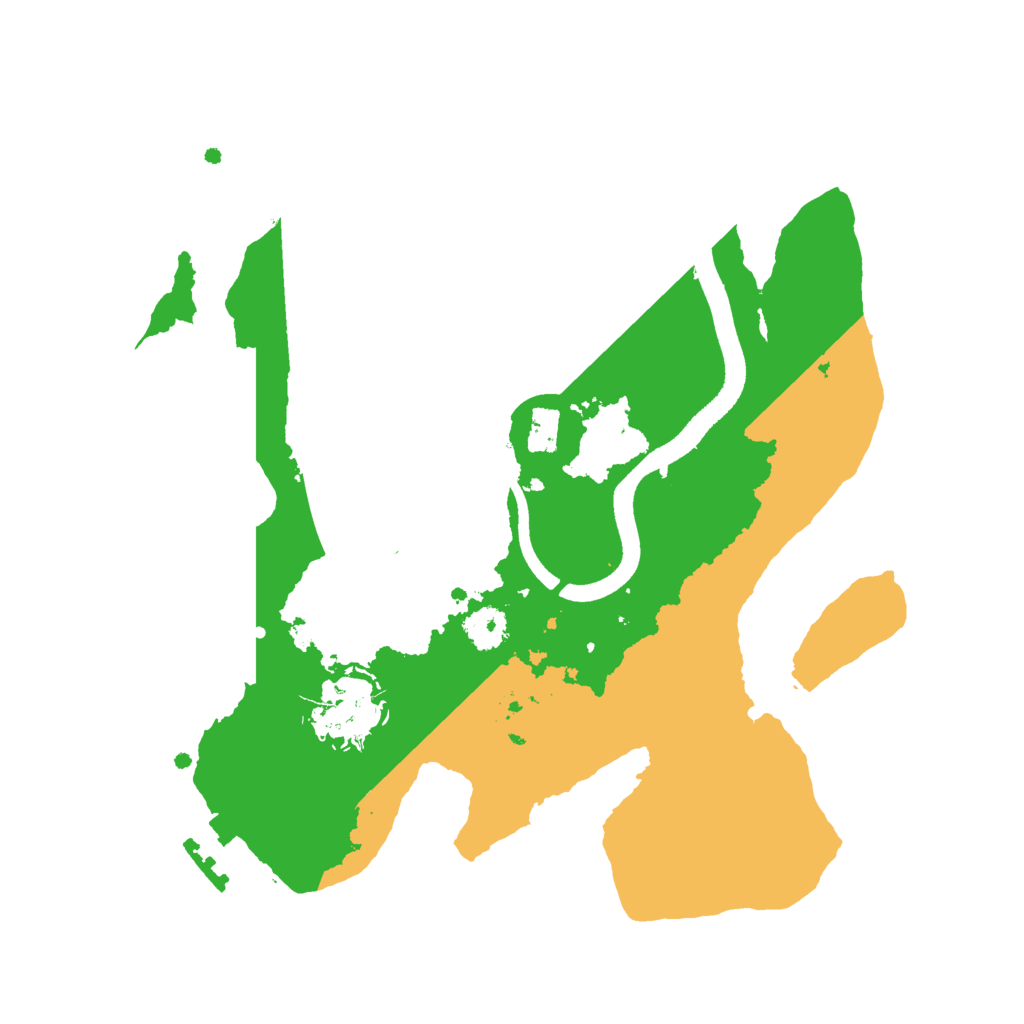 Biome Rust Map: Procedural Map, Size: 2500, Seed: 23798