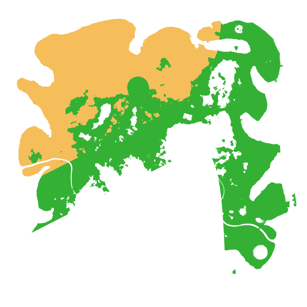 Biome Rust Map: Procedural Map, Size: 3750, Seed: 929415486