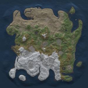 Thumbnail Rust Map: Procedural Map, Size: 3700, Seed: 24568, 19 Monuments