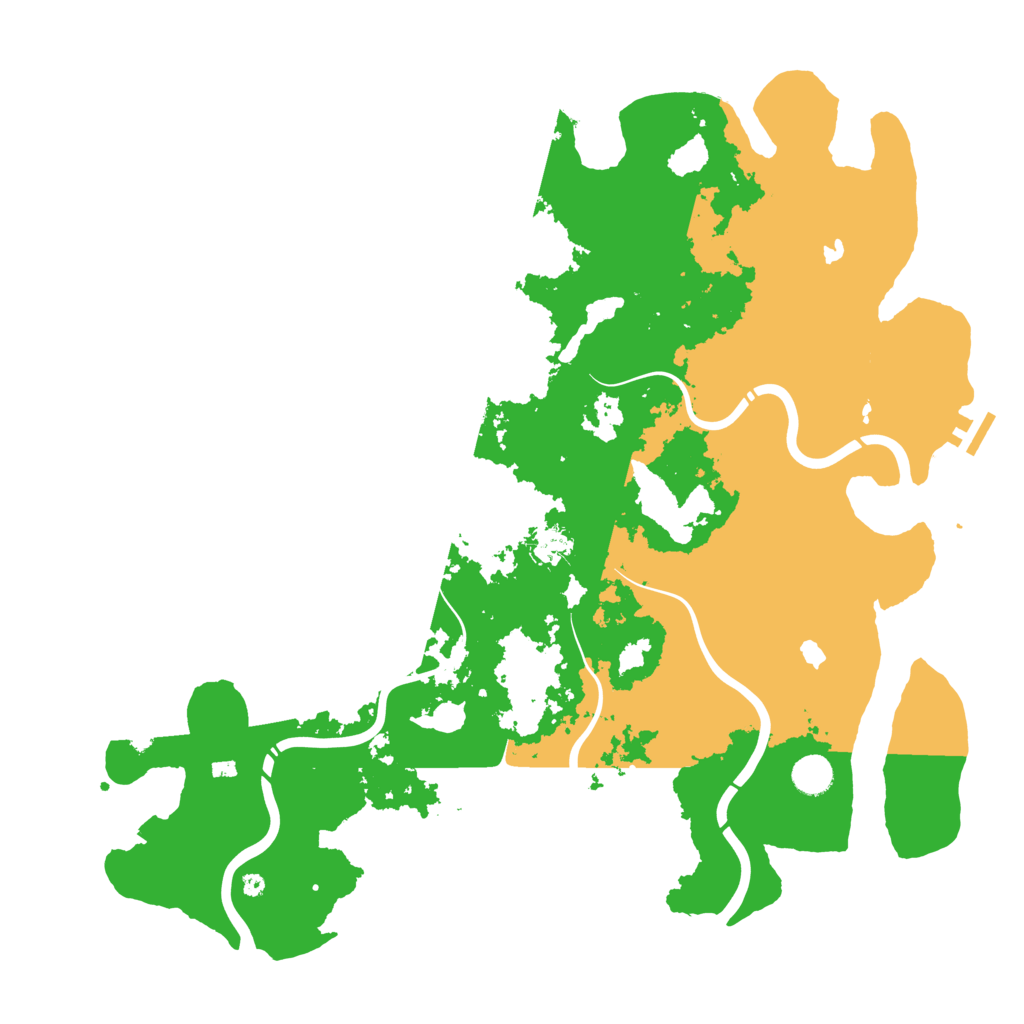 Biome Rust Map: Procedural Map, Size: 4500, Seed: 474412118