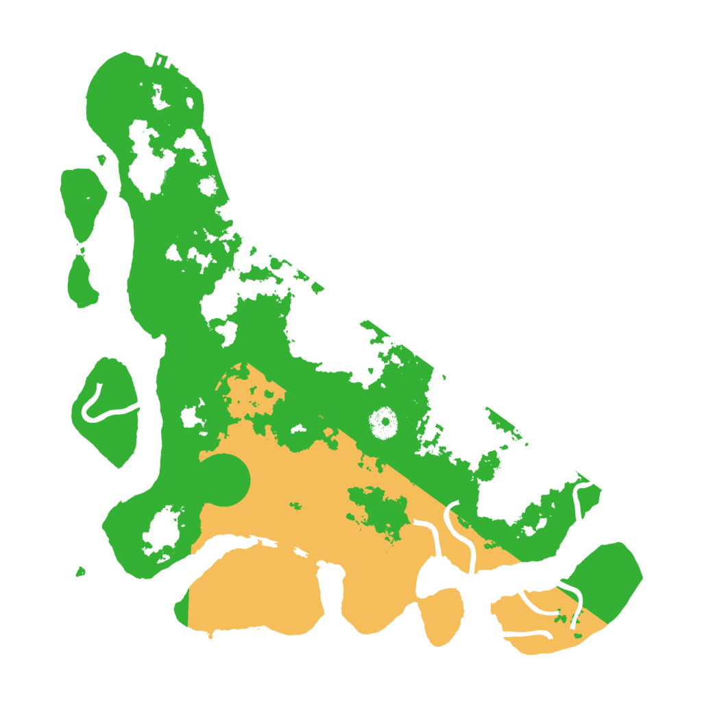 Biome Rust Map: Procedural Map, Size: 3500, Seed: 406112007