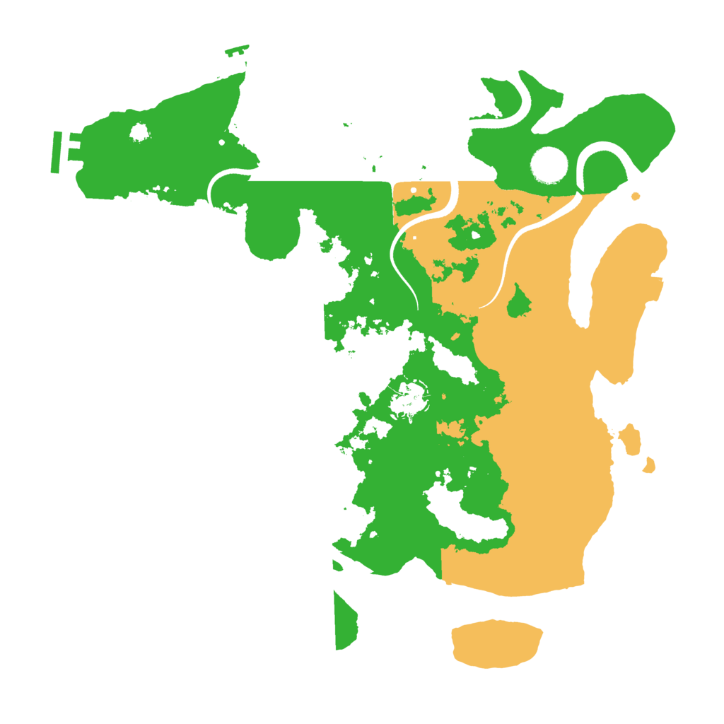 Biome Rust Map: Procedural Map, Size: 3500, Seed: 27980461