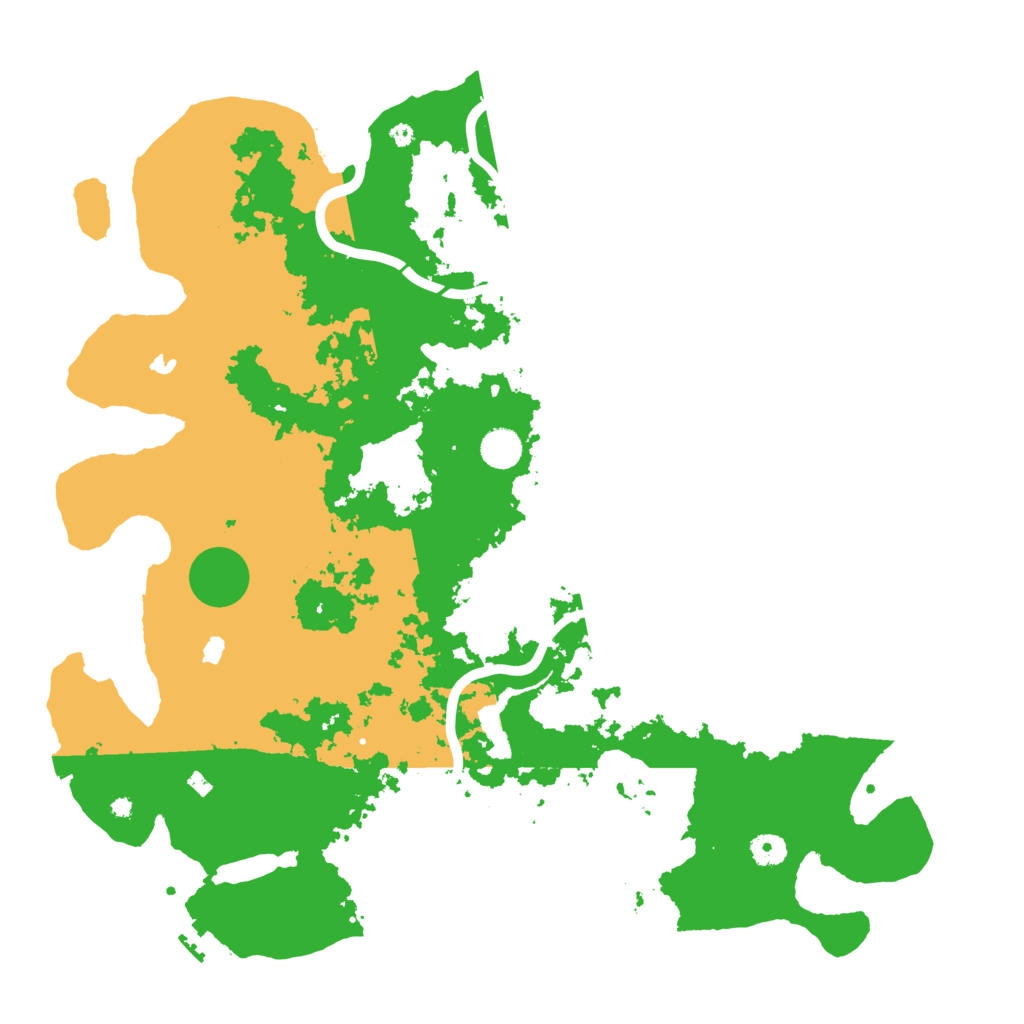 Biome Rust Map: Procedural Map, Size: 4500, Seed: 521566