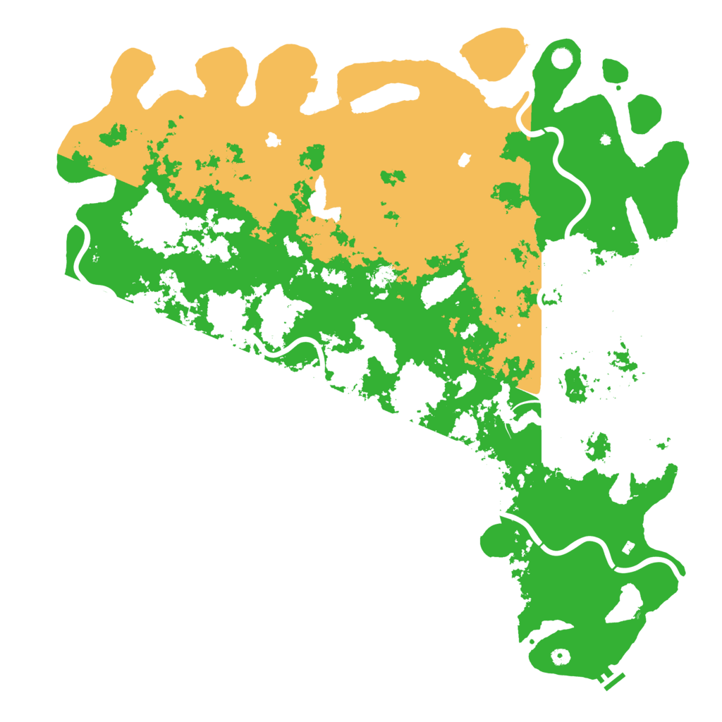 Biome Rust Map: Procedural Map, Size: 6000, Seed: 264882