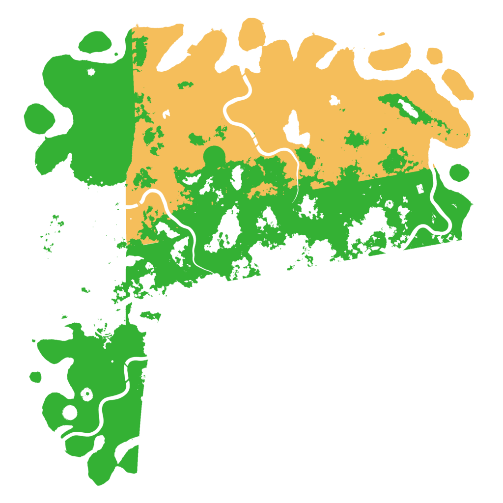 Biome Rust Map: Procedural Map, Size: 6000, Seed: 909560