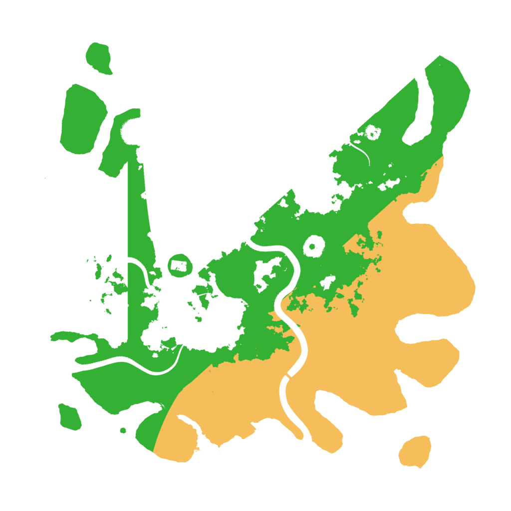 Biome Rust Map: Procedural Map, Size: 3500, Seed: 2670115