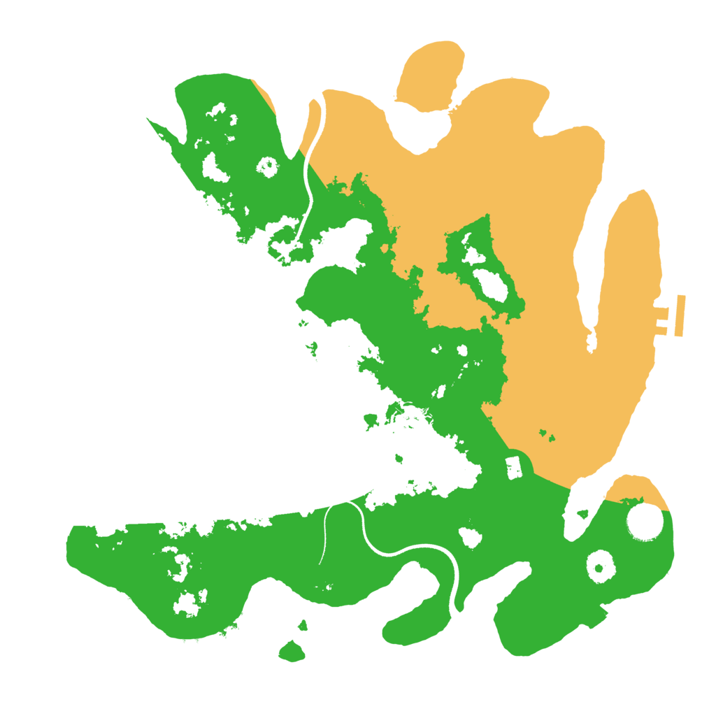 Biome Rust Map: Procedural Map, Size: 3500, Seed: 185090990
