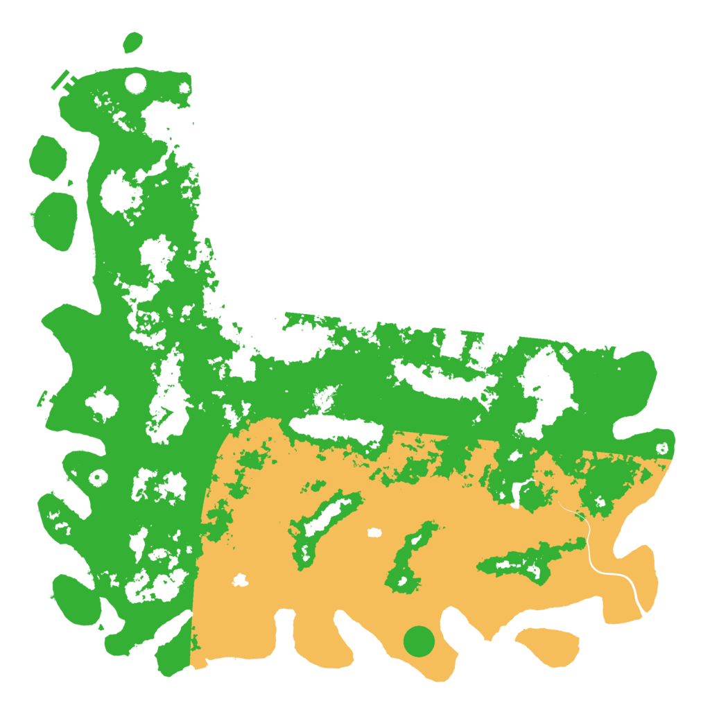 Biome Rust Map: Procedural Map, Size: 6000, Seed: 338243