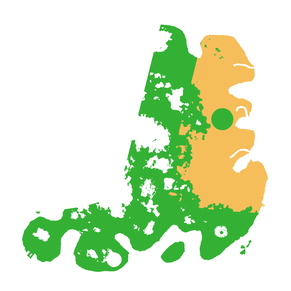 Biome Rust Map: Procedural Map, Size: 3500, Seed: 1564991032