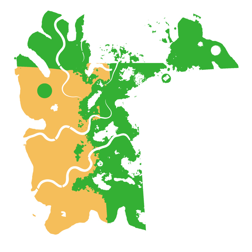 Biome Rust Map: Procedural Map, Size: 4500, Seed: 245187