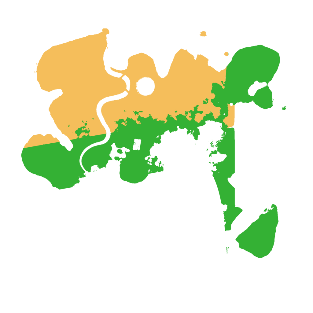 Biome Rust Map: Procedural Map, Size: 3000, Seed: 1226499048