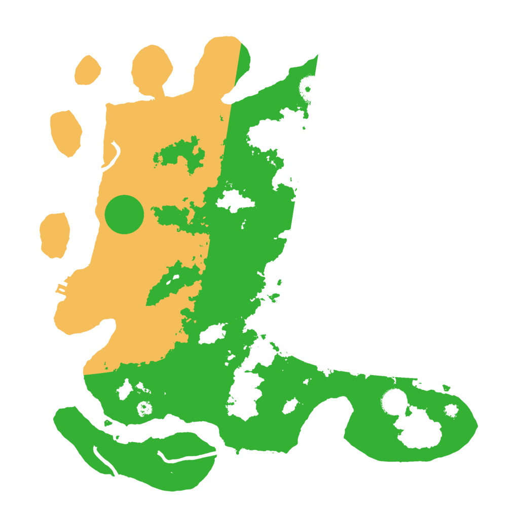 Biome Rust Map: Procedural Map, Size: 3500, Seed: 628777199