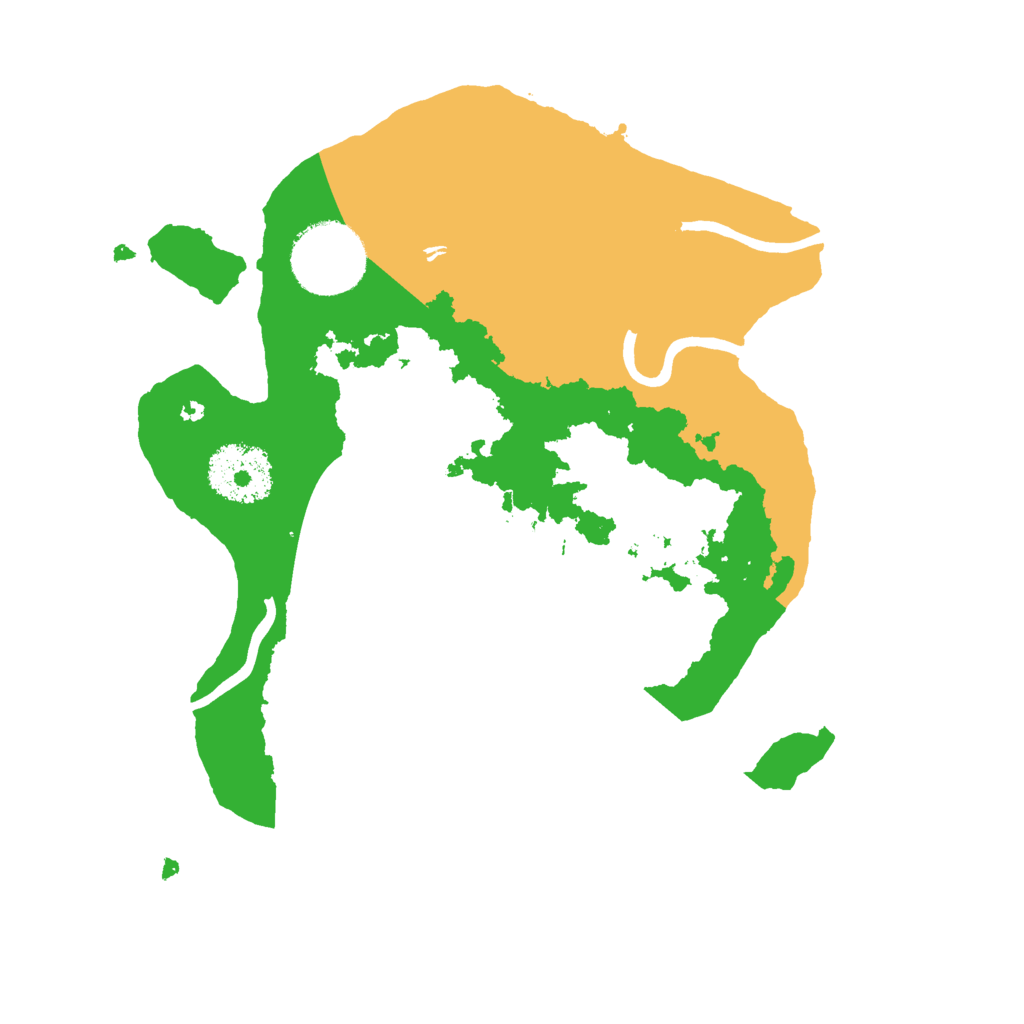 Biome Rust Map: Procedural Map, Size: 2500, Seed: 29389