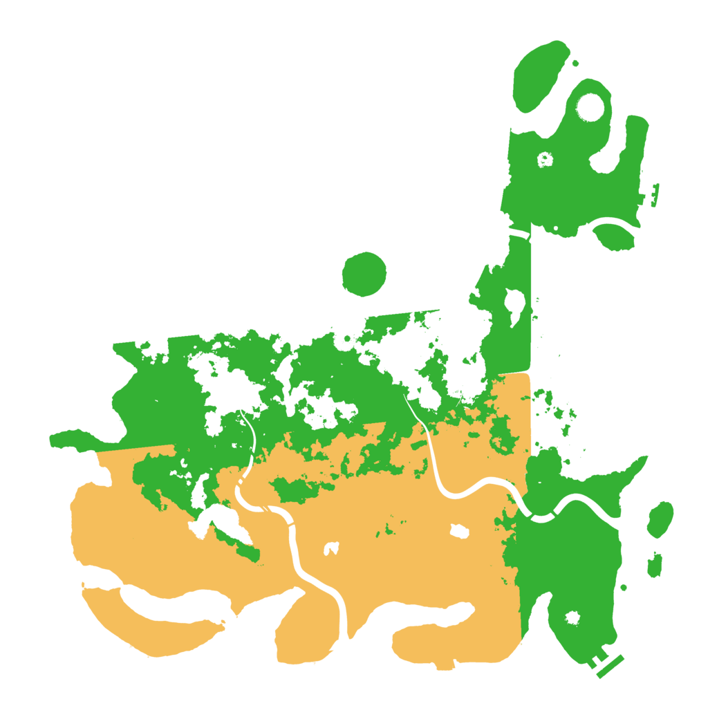 Biome Rust Map: Procedural Map, Size: 4500, Seed: 3883547