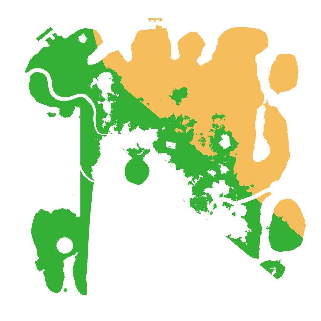 Biome Rust Map: Procedural Map, Size: 3500, Seed: 9834216