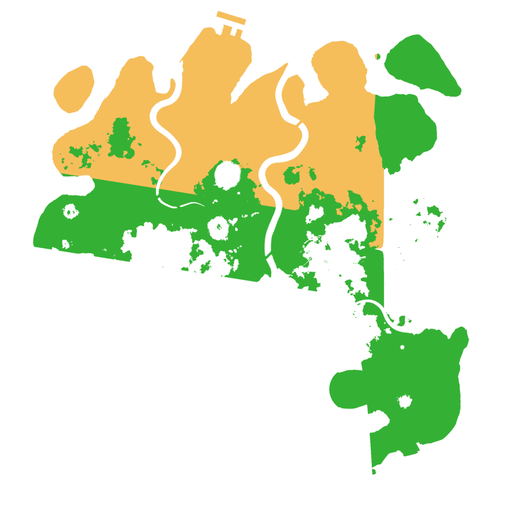Biome Rust Map: Procedural Map, Size: 3500, Seed: 813500101
