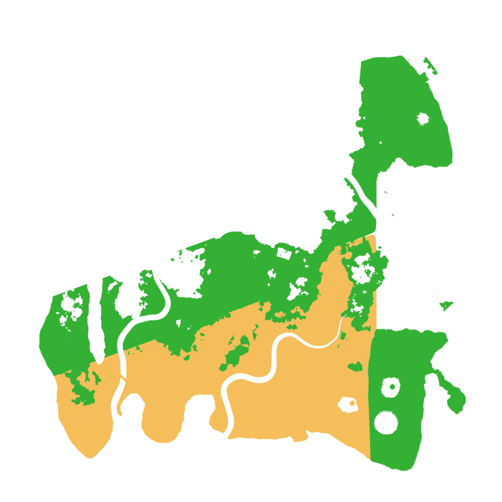 Biome Rust Map: Procedural Map, Size: 3800, Seed: 285223