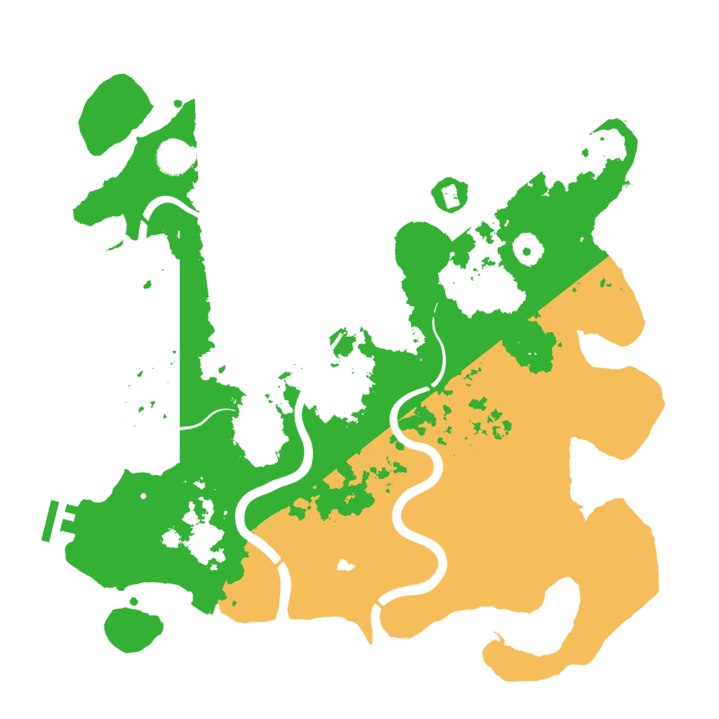 Biome Rust Map: Procedural Map, Size: 3500, Seed: 86345
