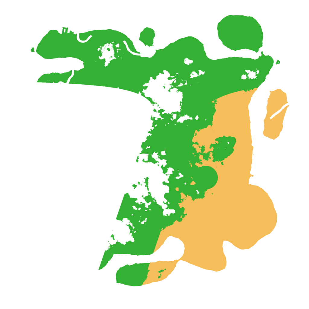 Biome Rust Map: Procedural Map, Size: 3501, Seed: 15528