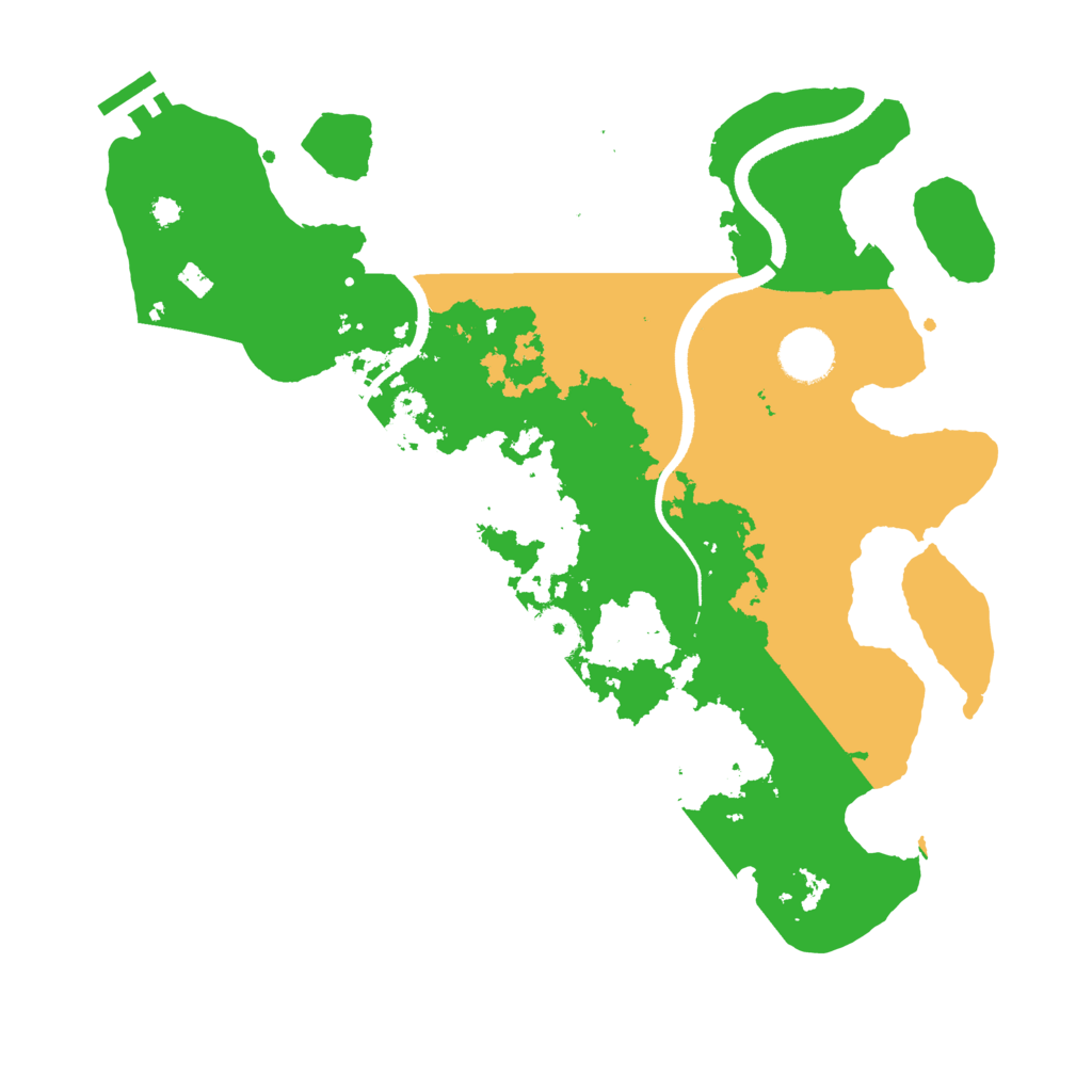 Biome Rust Map: Procedural Map, Size: 3500, Seed: 84738