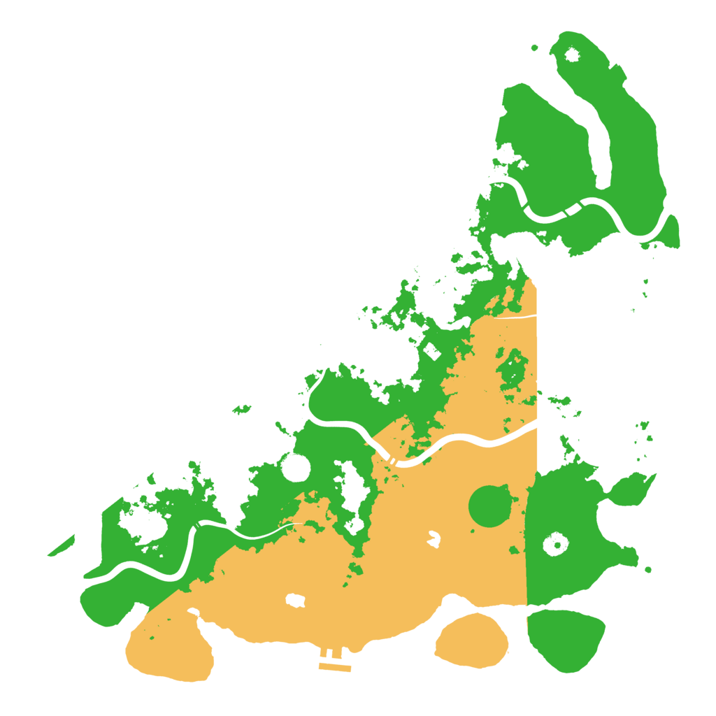 Biome Rust Map: Procedural Map, Size: 4500, Seed: 3465142