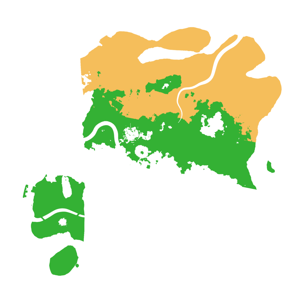 Biome Rust Map: Procedural Map, Size: 3500, Seed: 516896637