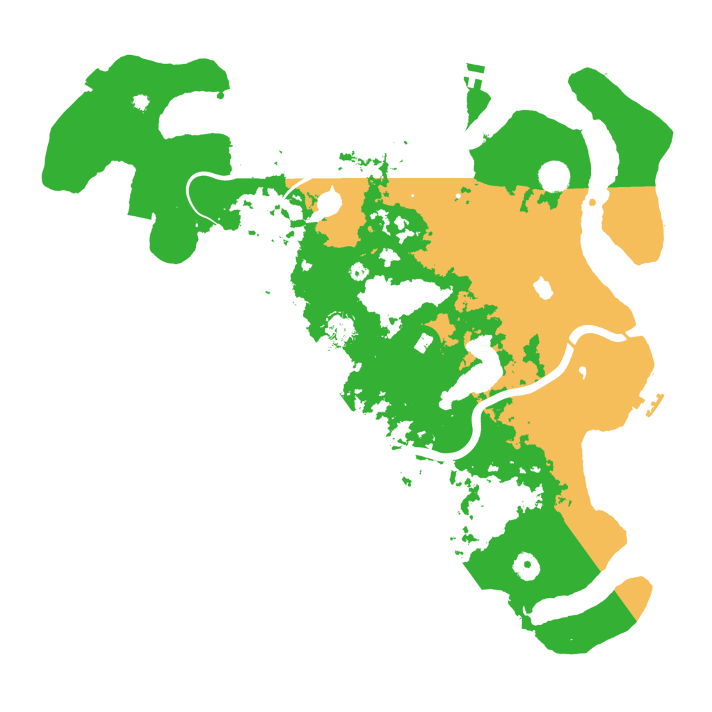 Biome Rust Map: Procedural Map, Size: 4000, Seed: 548610