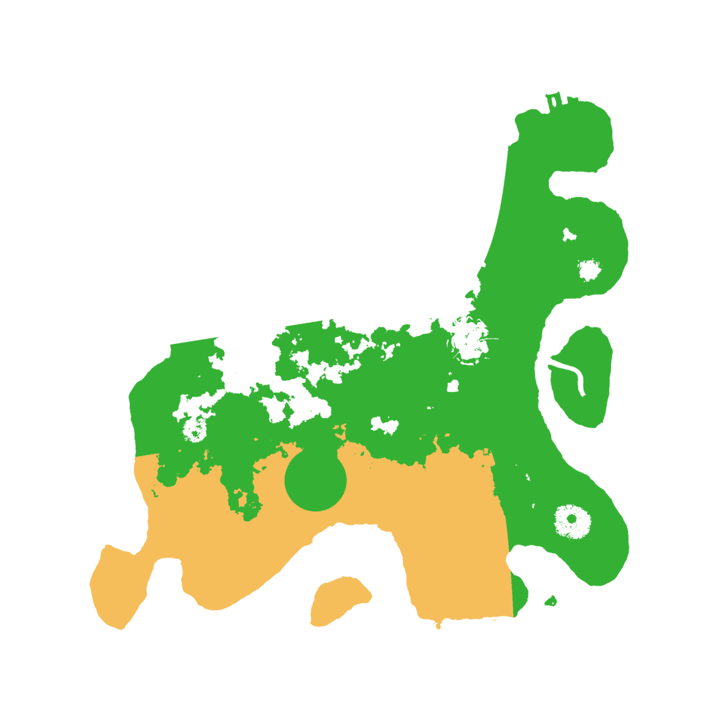 Biome Rust Map: Procedural Map, Size: 3000, Seed: 109456977