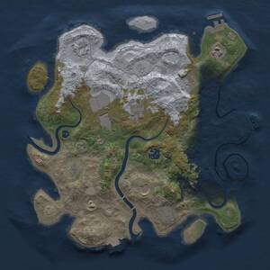 Thumbnail Rust Map: Procedural Map, Size: 3500, Seed: 665014969, 16 Monuments