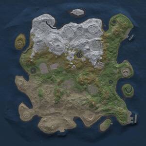 Thumbnail Rust Map: Procedural Map, Size: 3500, Seed: 665014969, 15 Monuments