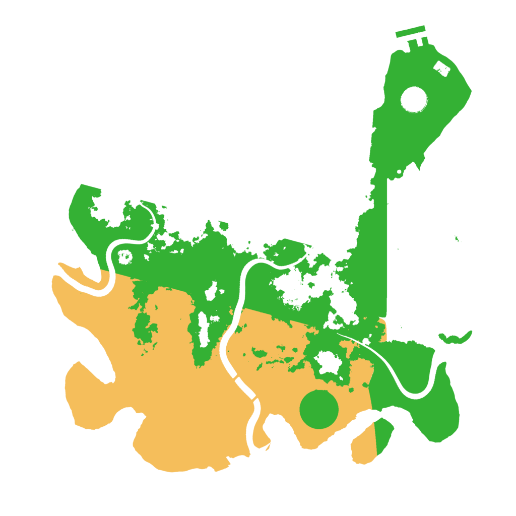Biome Rust Map: Procedural Map, Size: 3500, Seed: 665014969