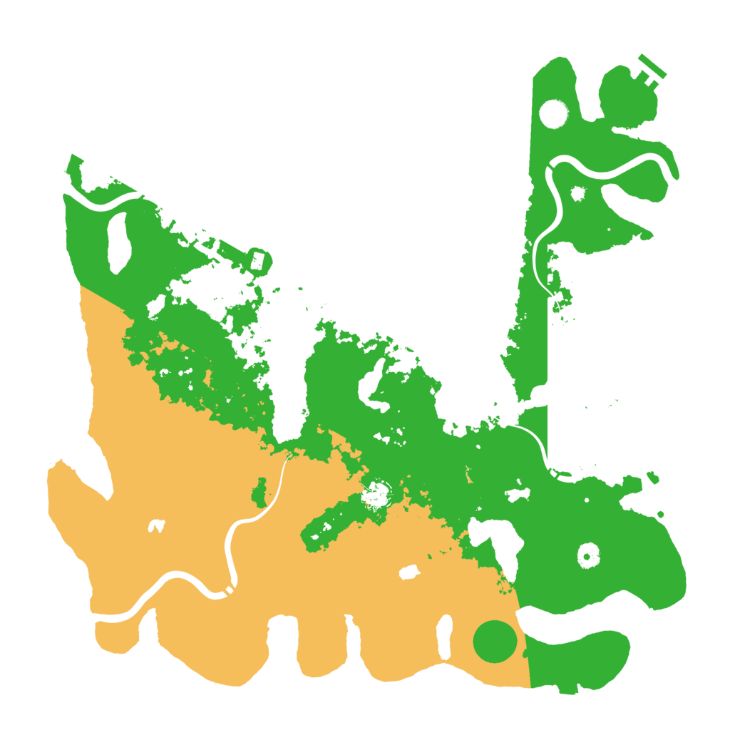 Biome Rust Map: Procedural Map, Size: 4500, Seed: 956590