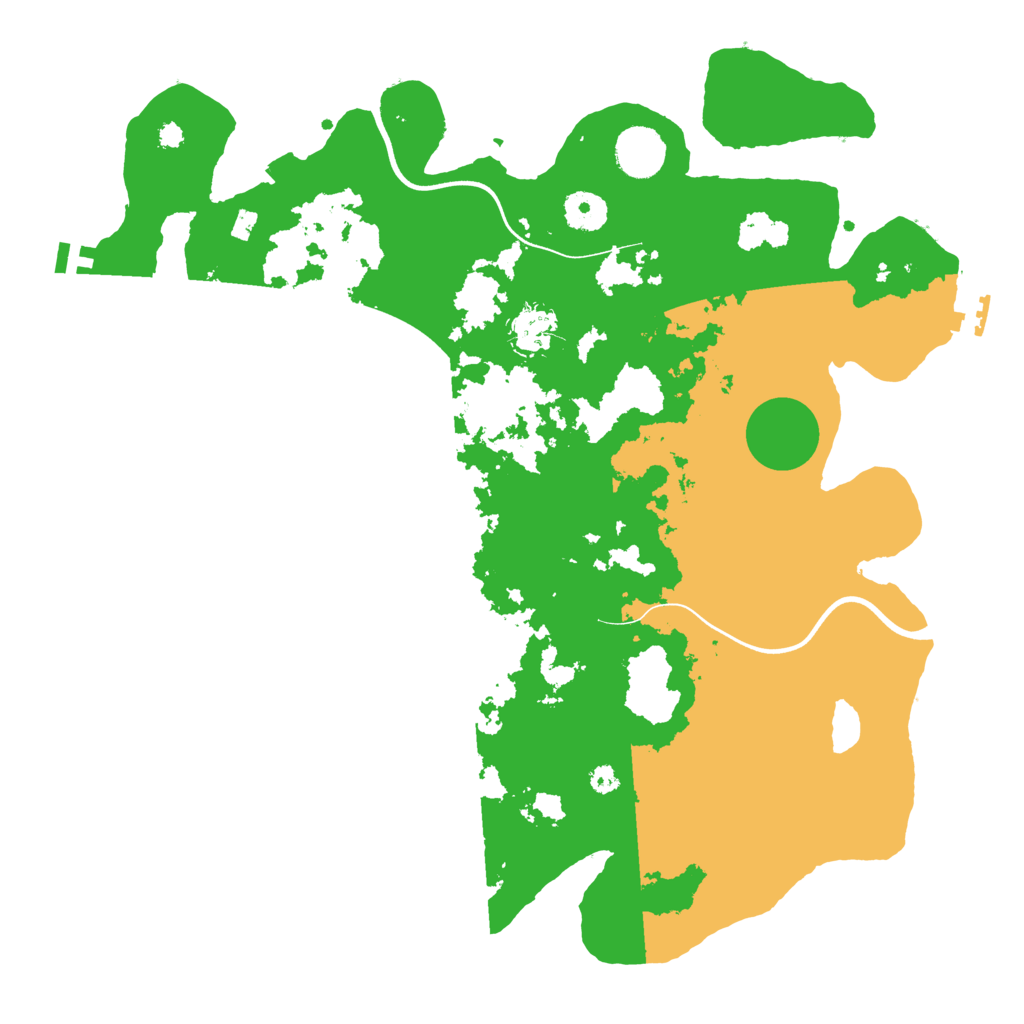 Biome Rust Map: Procedural Map, Size: 3700, Seed: 4716877