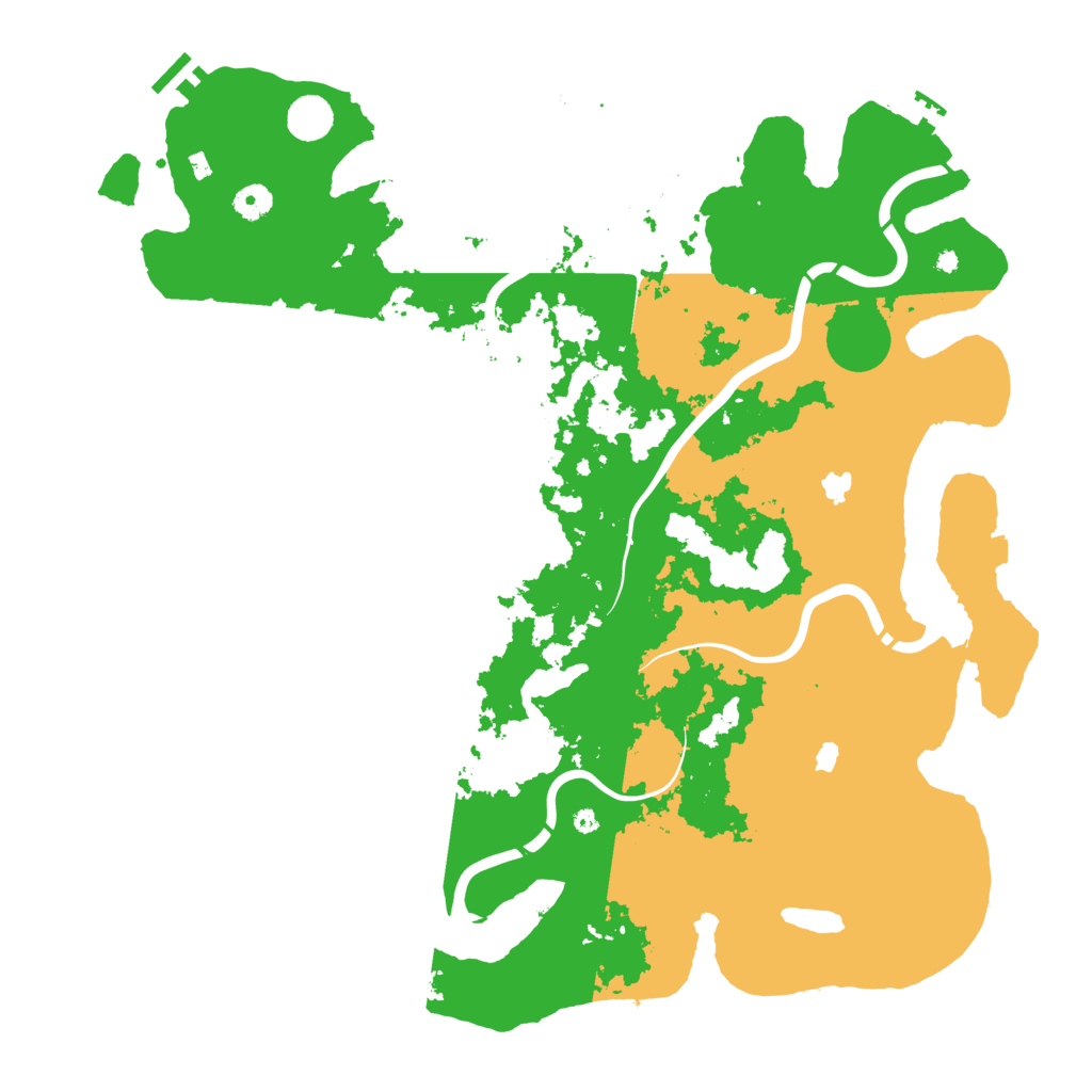 Biome Rust Map: Procedural Map, Size: 4500, Seed: 2066522709