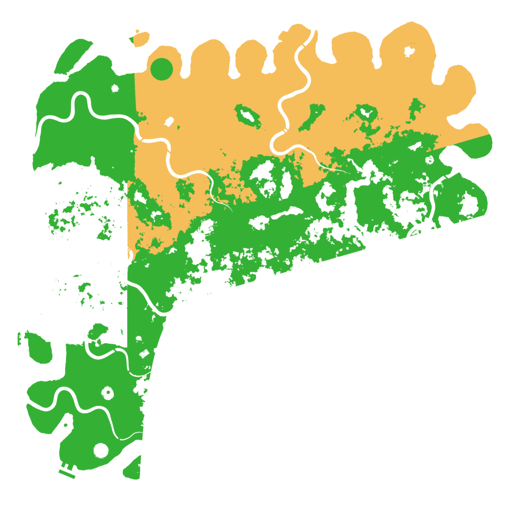 Biome Rust Map: Procedural Map, Size: 6000, Seed: 2140882521
